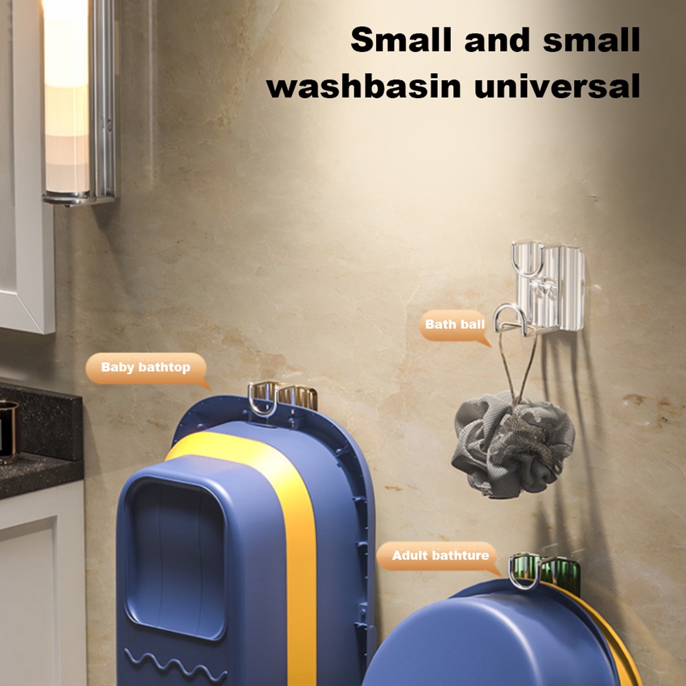 Rak Penyimpanan Wastafel, Rak Wastafel Kamar Mandi, Rak Penyimpanan Stainless Berperekat, Kait Dinding Bebas Lubang, Aksesori Penyimpanan Wastafel Kamar Mandi