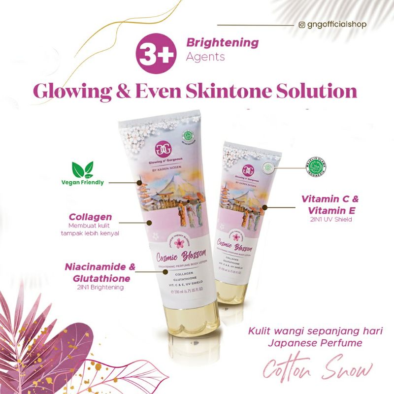 GnG Body Lotion / Glowing n Georgeus Lotion by Karen Nijsen 100ml