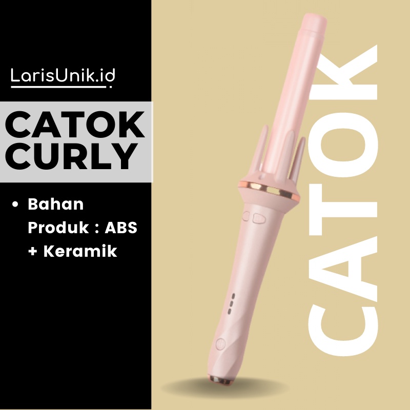 Alat Catokan Cetokan Curly Rambut Roll Gulung Keramik Putih Catok Catoka Catokkan Carokan Catokam Cantokan Pengeriting Pengriting Pengkriting Curly Kerli Keriting Kriting Perlengkapan Salon Rambut Otomatis Terbaru Ori Bagus Keramik Ion