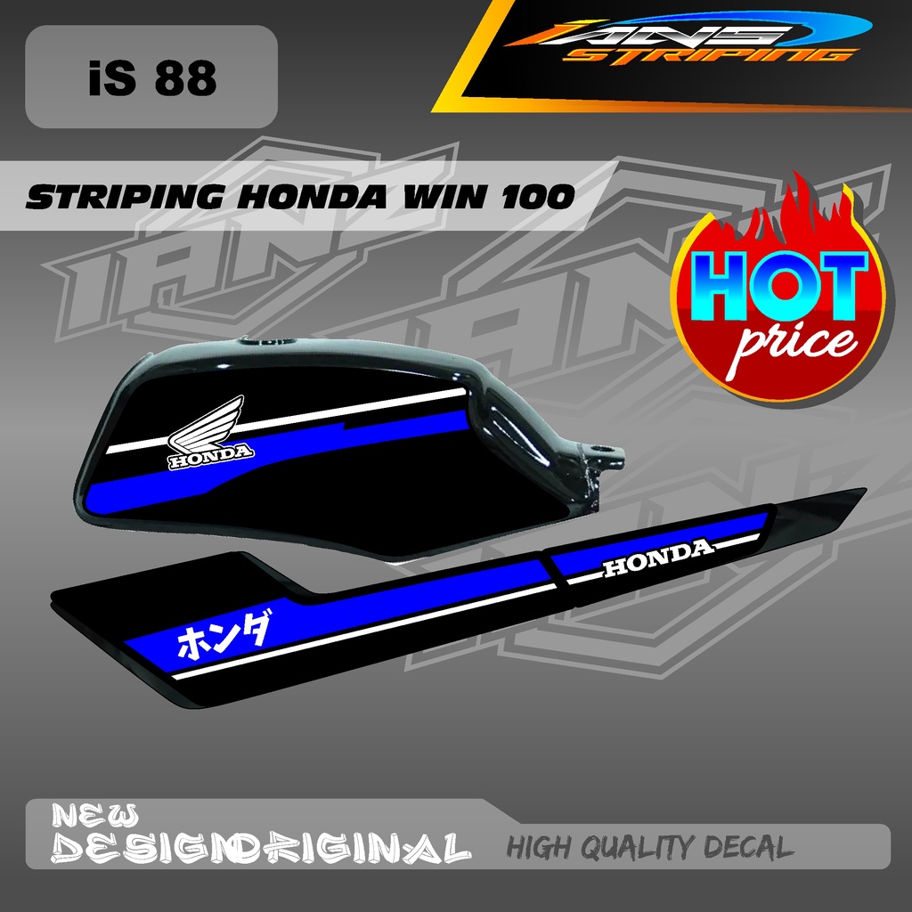 TERBARU LIST STRIPING CUSTOM WIN100 / STIKER WIN100 BAHAN HOLOGRAM / NON HOLOGRAM IS88