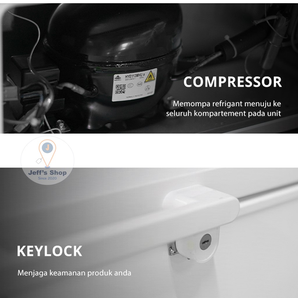 RSA Chest Freezer / Freezer Box [144 Liter] CF 160