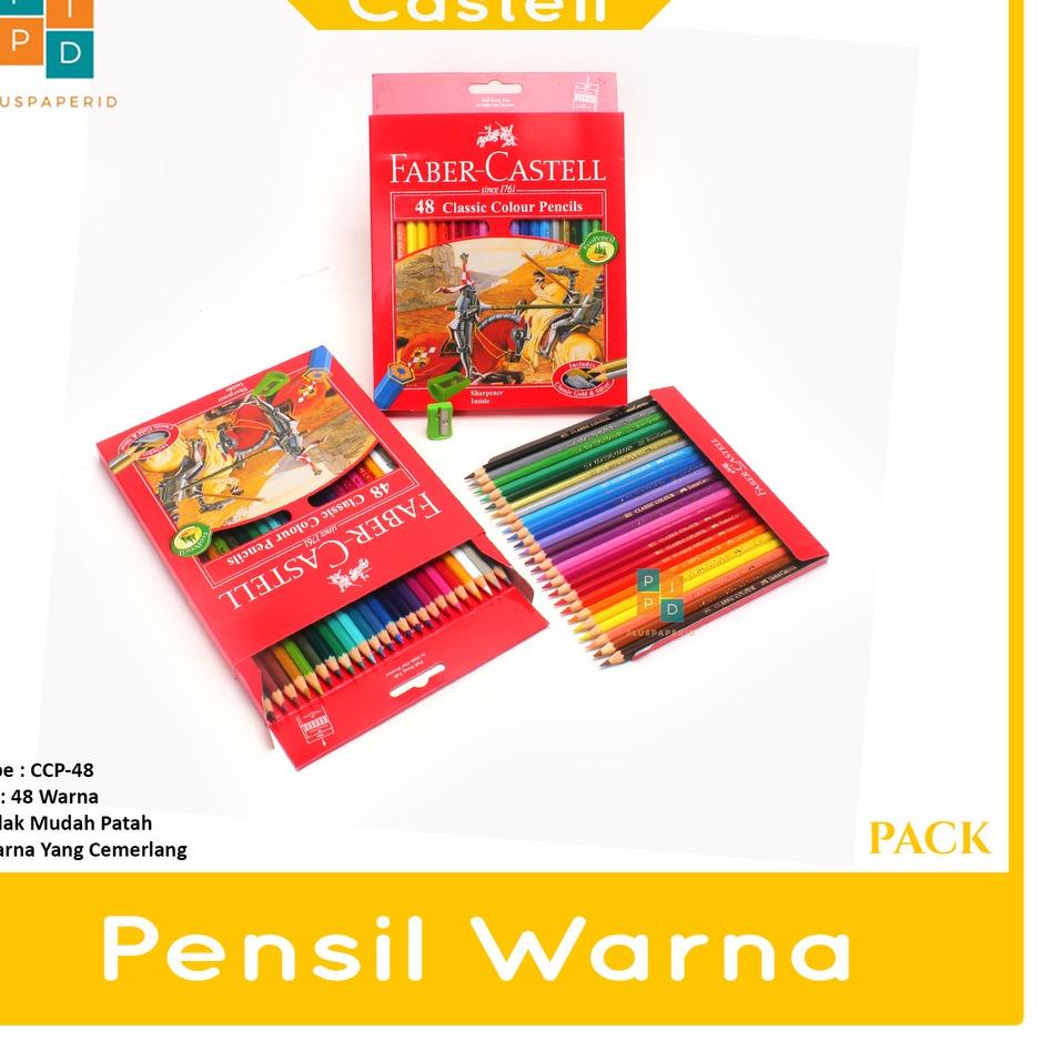 

Miliki Faber Castell - Pensil Warna isi 48 Warna Classic - Set