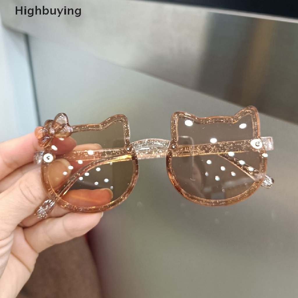 Hbid Musim Panas Anak Lucu Kitty Berbentuk Kacamata Perlindungan UV Kacamata Matahari Outdoor Eyewear Untuk Pesta Pantai Kegiatan Musim Panas Glory