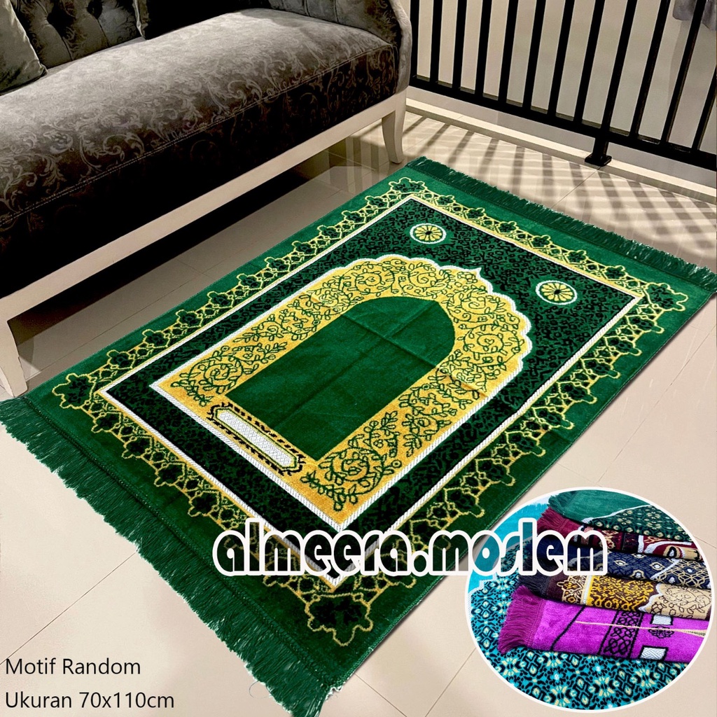 Sajadah Dewasa Tebal Turki Bulu Premium Dijamin Halus ukuran 70 cm x 110 cm