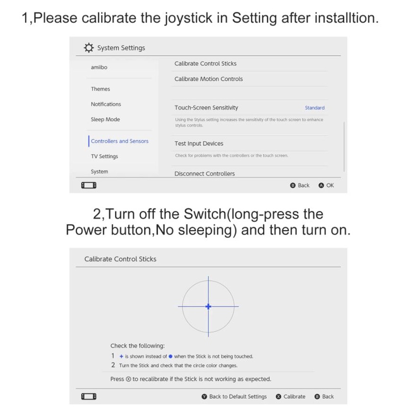 Gulikit Hall Sensing Analog Joystick Replacement Parts Switch OLED - Switch - ODIN - Pocket 3 / Pocket 3+