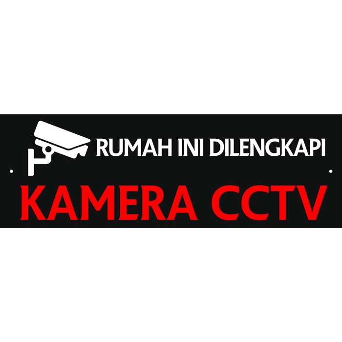 

Papan Jalan Signboard Kamera Cctv Rumah Papan Dilarang Peringatan Awas Custom