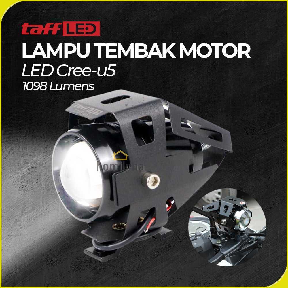 TaffLED Lampu Tembak Motor Transformer LED Cree U5 1098 Lumens - U5