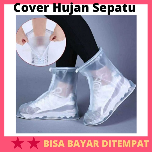 Cover Hujan Sepatu Reusable Rain Boot Cover / Cover Sarung Mantel Jas Pelindung Pembungkus Bungkus  