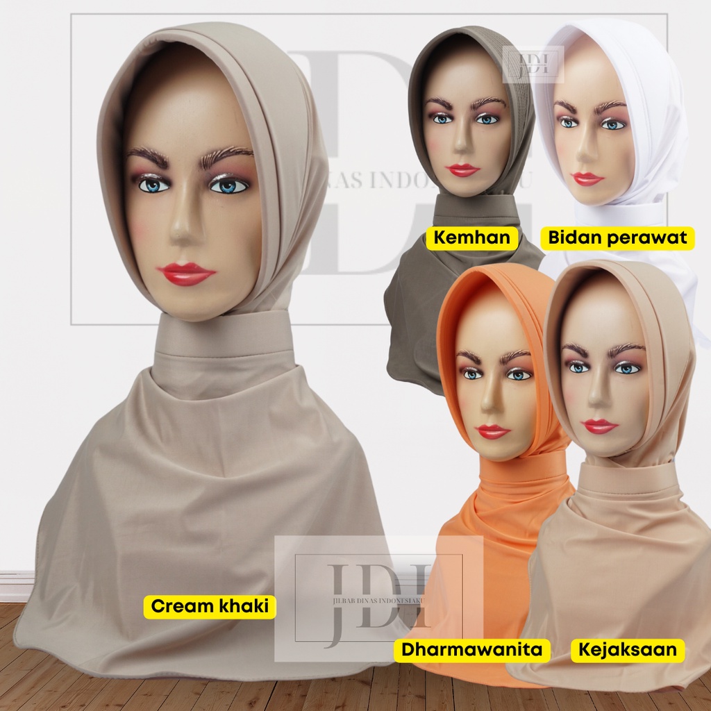 JILBAB DINAS PERAWAT/BIDAN  (DARMA WANITA, KEMHAN, KEJAKSAAN, PNS POLRI)