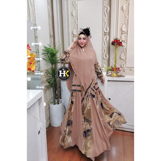 SYAUQIA SYAR'I THE SERIES HK BY DERMAWAN GAMIS SET CANTIK TERBARU