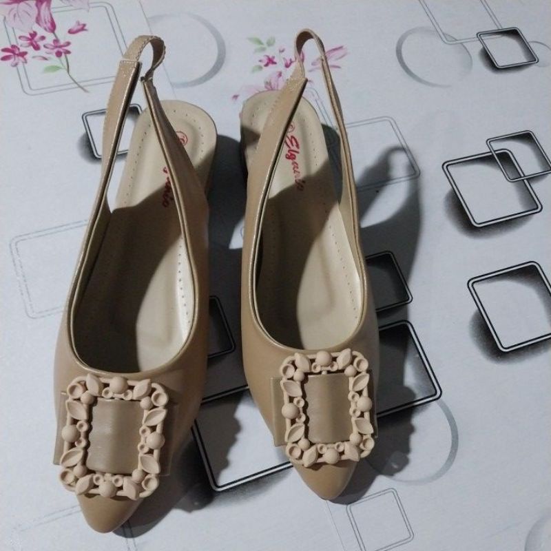 selop sepatu  cantik hak 3cm lagi trenddy,,