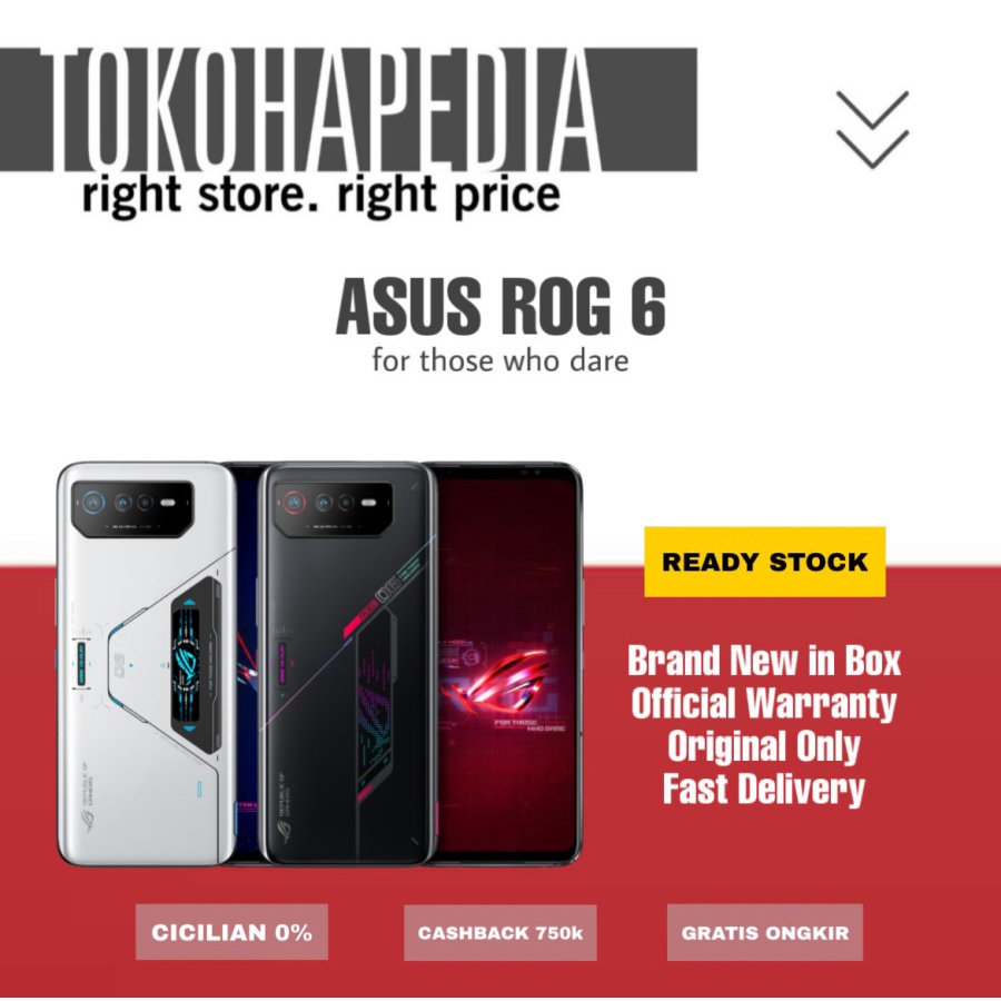 ASUS ROG Phone 6 Pro 18/512GB 12/256GB GARANSI RESMI INDONESIA