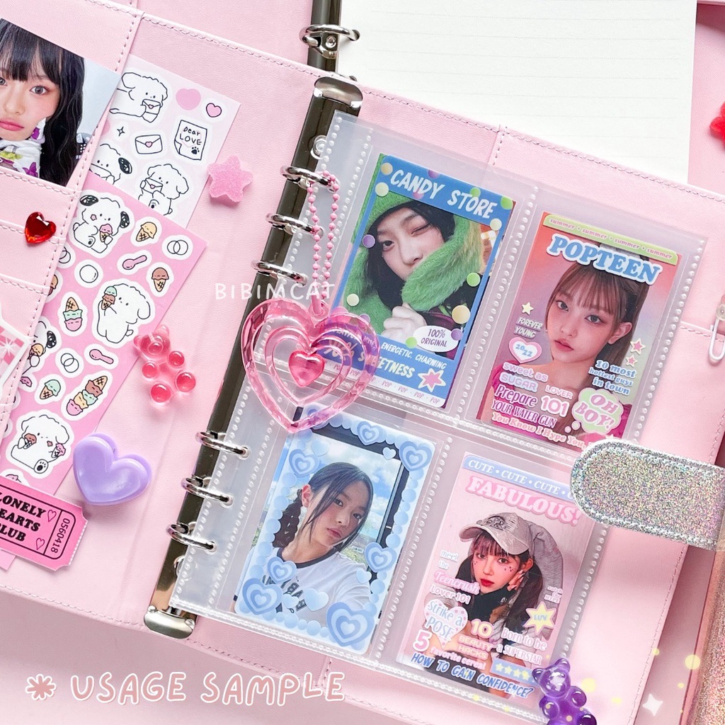 

HJK (A5 Size) Binder Leather A5 - Album Photocard PC Agenda Kulit