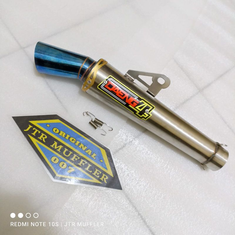 Knalpot daeng sai4 silencer only inlet 50mm