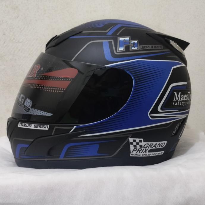 Helm Full Face Dewasa JPN F3 GP Blue SNI Original Prox Helmet