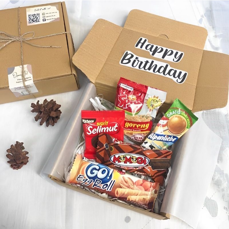 

Hampers box gift Snack murah FREE Tote bag