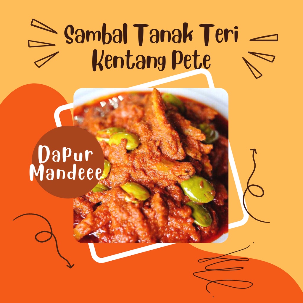 

Dapur Mandeee Sambal Lado Tanak Teri Kentang Pete Pedas