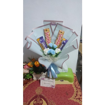 Buket Coklat Cadbury + silverqueen