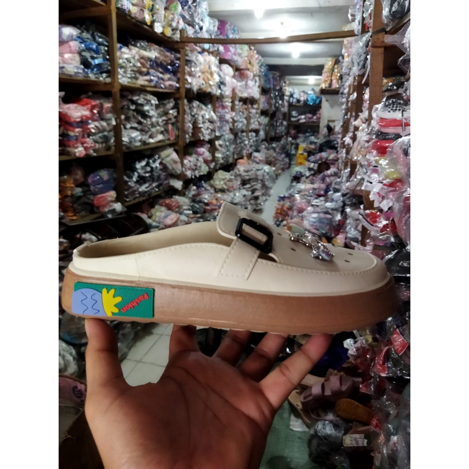 Sandal slip-on wanita dewasa karet jelly import korean style Balance 039-3L (30-41) Sandal wanita murah