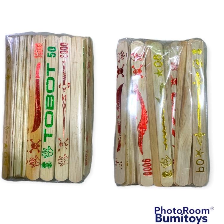 PALING AMPUH✌️>>> stik sablon emas 1pk isi 90/ mainan stik adu gebrak / mainan tradisional