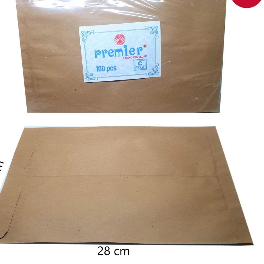 

12.12 Product HOT Amplop/Envelope/Surat Coklat Premier Casing C 18×28cm 100 Lembar murah
