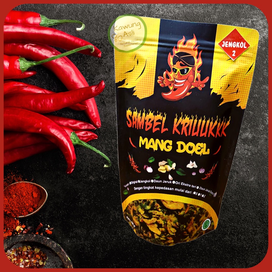 

Sambal Tabur Sambel Goreng Kriuk Kering Mang Doel Hot Pedas Bawang Jengkol