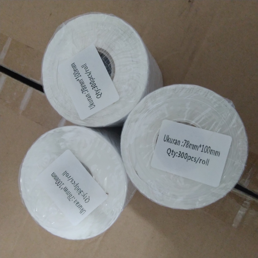 

Kertas Label Stiker Thermal 80x100mm Isi 300 Lembar