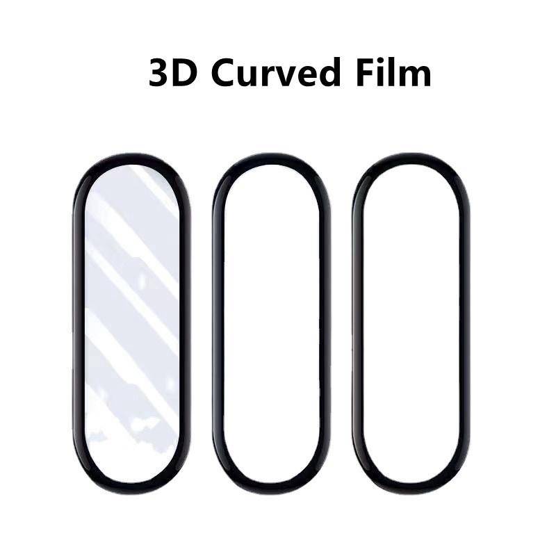 1-3pcs Film Untuk Xiaomi mi band 7 Pro 3D Curved Hydrogel Film Smart Watchband Screen Protector Film Untuk mi band 76 5 Bukan Kaca