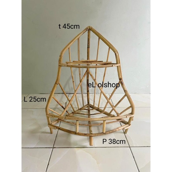 keranjang parcel keranjang parsel rotan 2 rak