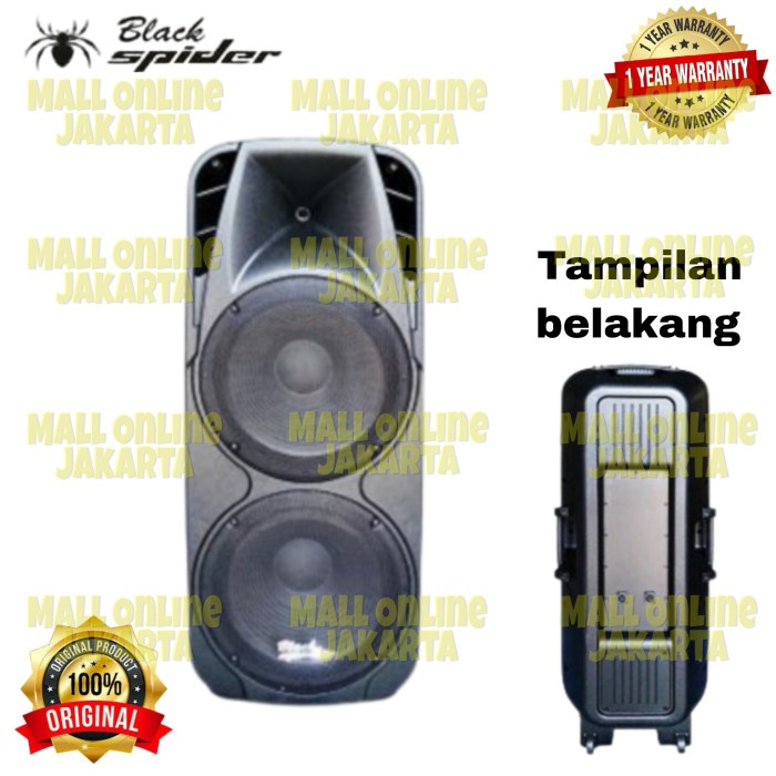 Speaker pasif doble blackspider 15 inch pasive double black spider