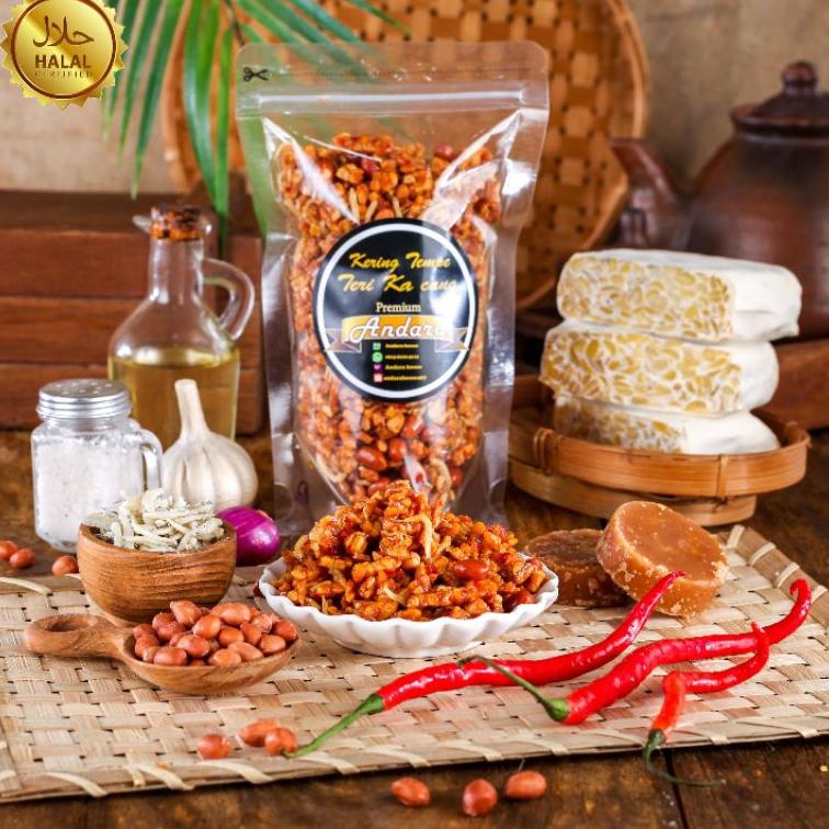 

Diskon - Kering tempe teri kacang pedas manis renyah 250gram tanpa MSG/bahan pengawet ღ