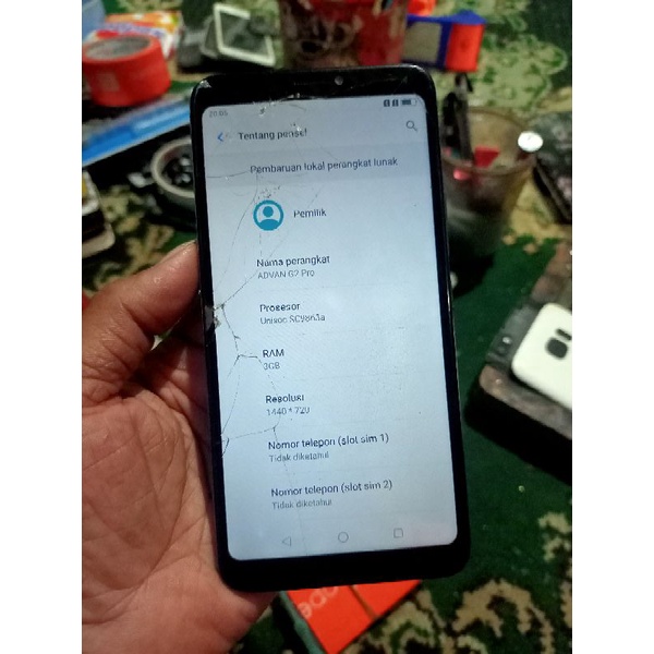 Jual Advan G2 Pro Minus Touchscreen pecah ( Unit ) Sentuh sebagian ada