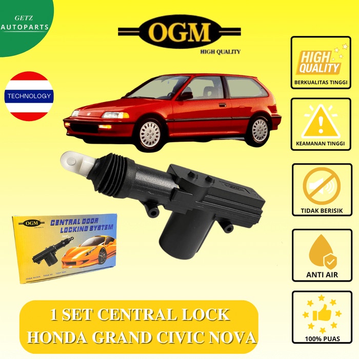 Central Lock Sentral Lock Central Door Lock System Centrallock Komplit 4 Pintu Kunci Mobil Honda Gra