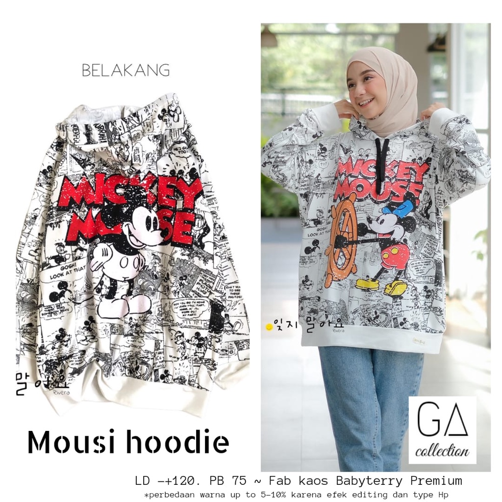 KAOS WANITA / KAOS HOODIE WANITA / BAJU HOODIE LENGAN PANJANG