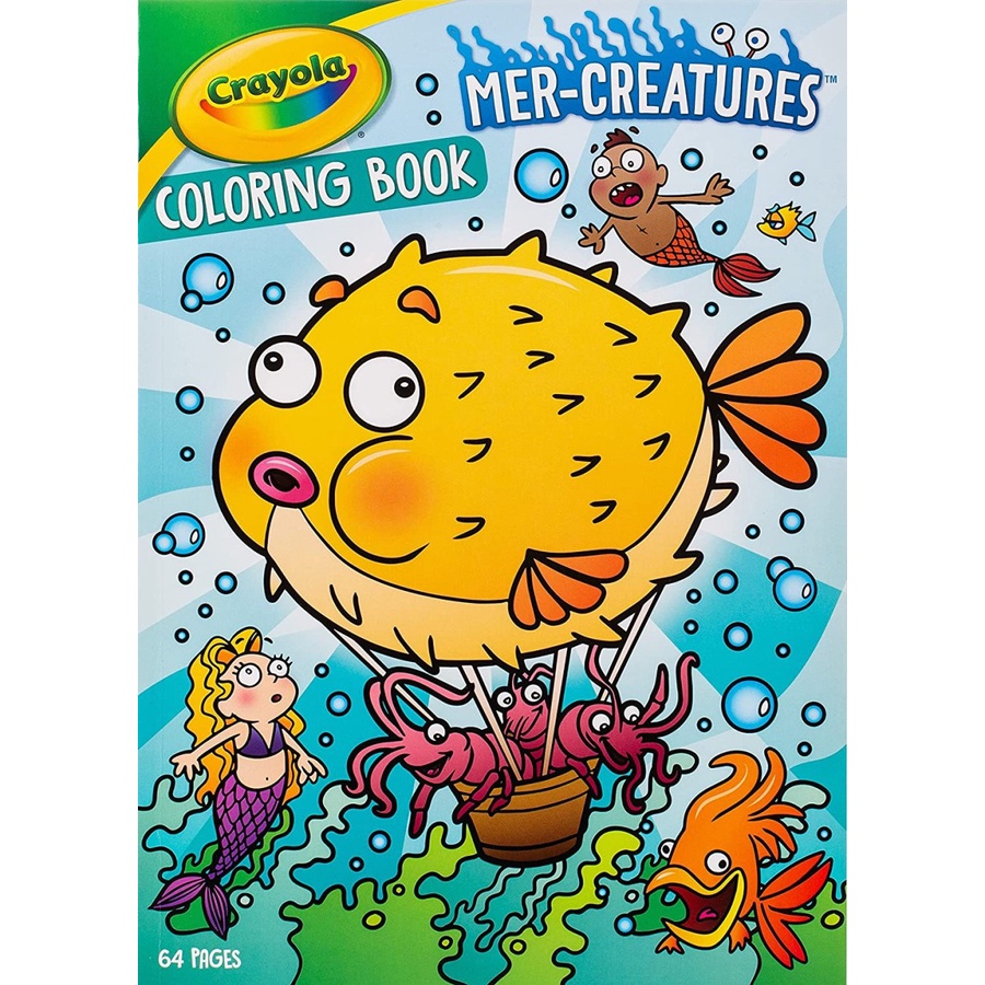 

Crayola - Mer-Creatures Coloring Book 64 Pages