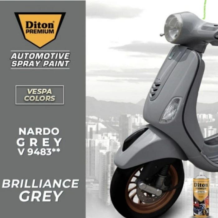 :&lt;:&lt;:&lt;:&lt;] Cat Semprot Diton Premium 400cc - V 9483 Nardo Grey
