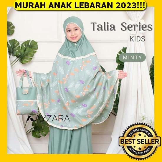 Athalia/Syafa 2In1 Mukena Resleting Dagu Anak Tanggung Tk/ Sd/ Smp/ Sma Couple Mulai 2Th - 15Th Mura