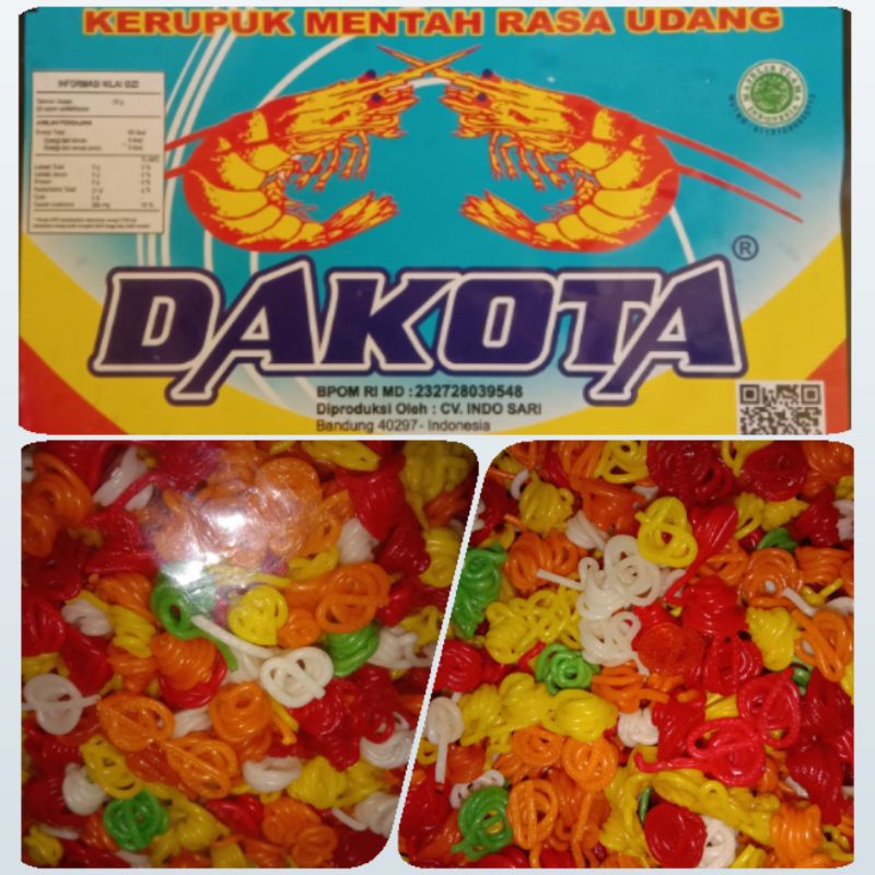 

Kerupuk Sanggul/Gelung/keong/siput/kumang mentahan rasa Udang aja /200g