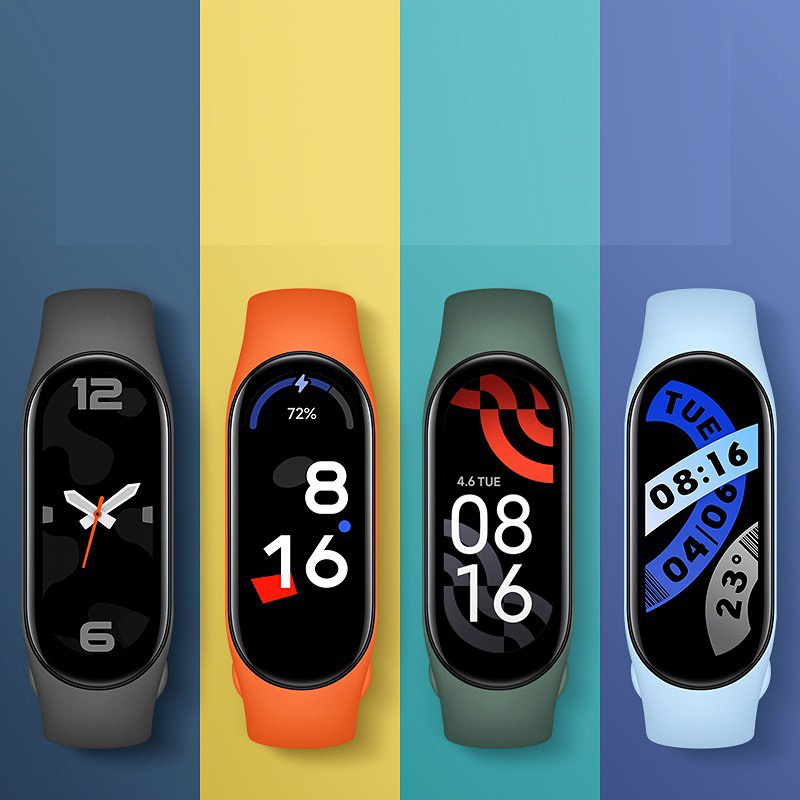 Strap Mi band 7 Tali Pengganti Xiaomi Miband 7 6 5 Miband 6 Miband 5 Silicone Polos Warna Warni