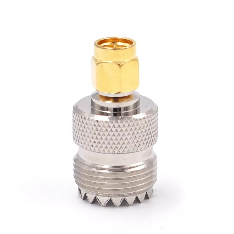 UHF SO-239 SO239 PL Female To SMA Male plug konektor coaxial adapter