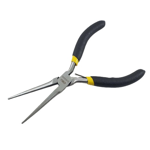 Tang Lancip Jepit 6 inch Deli Long Nose Pliers 150mm Cucut DL103006