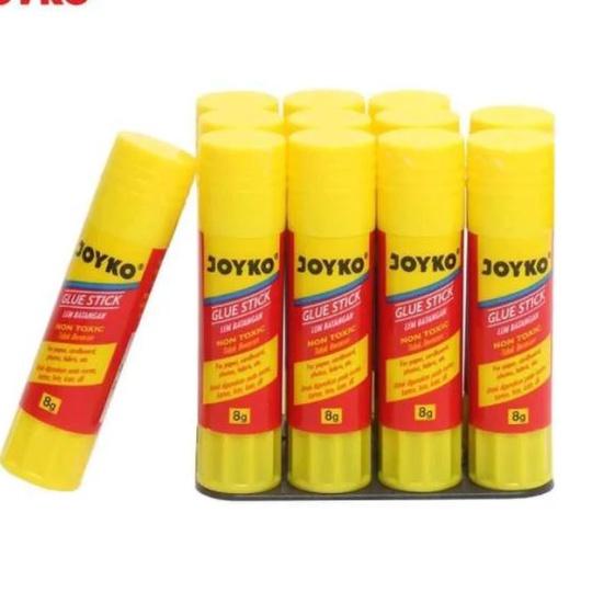 

Importir (12 pcs) LEM GLUE STICK JOYKO 8 GRAM /LEM STIK KERTAS 8 GR