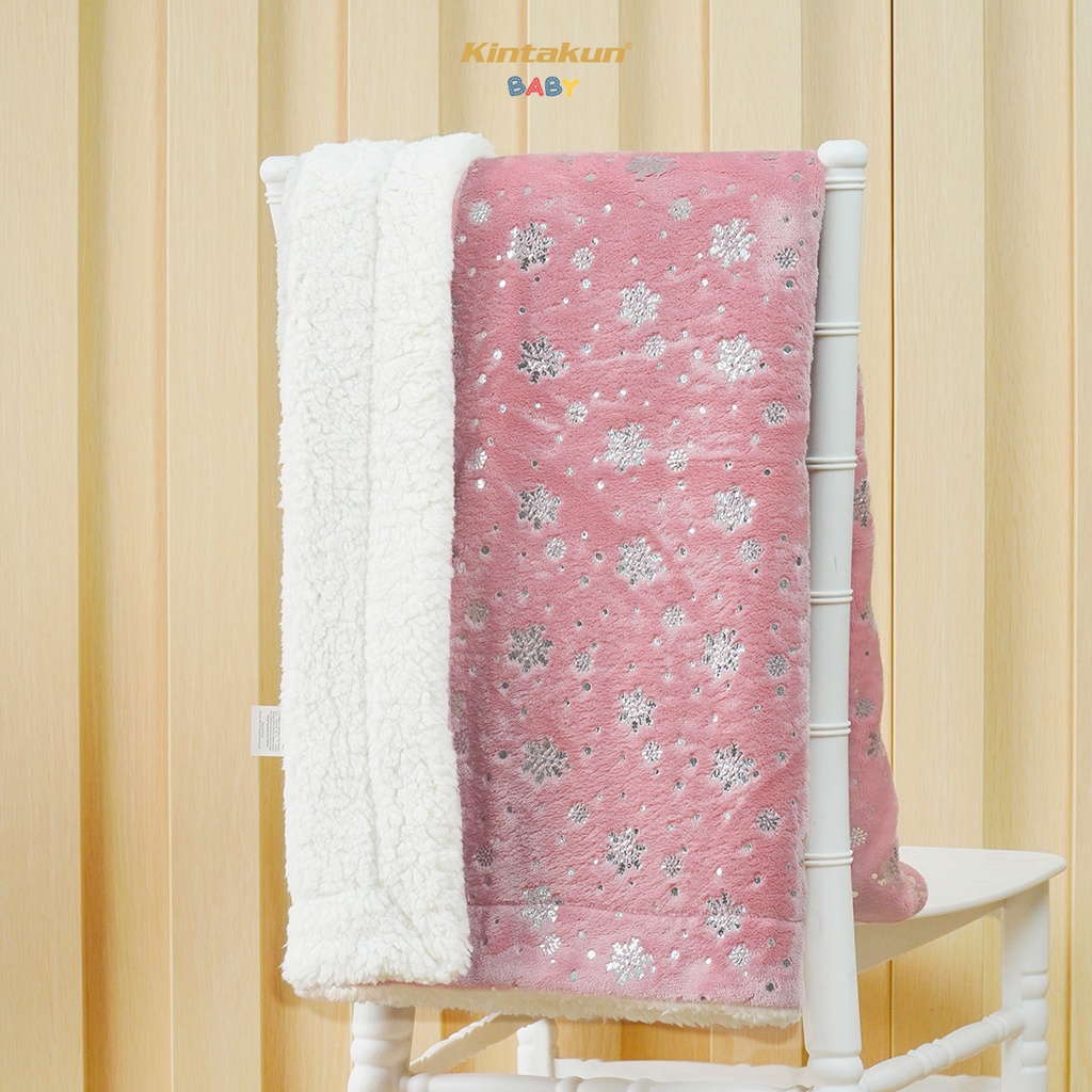 Kintakun Selimut Bayi Lembut Sherpa Foil Blanket 76x102cm