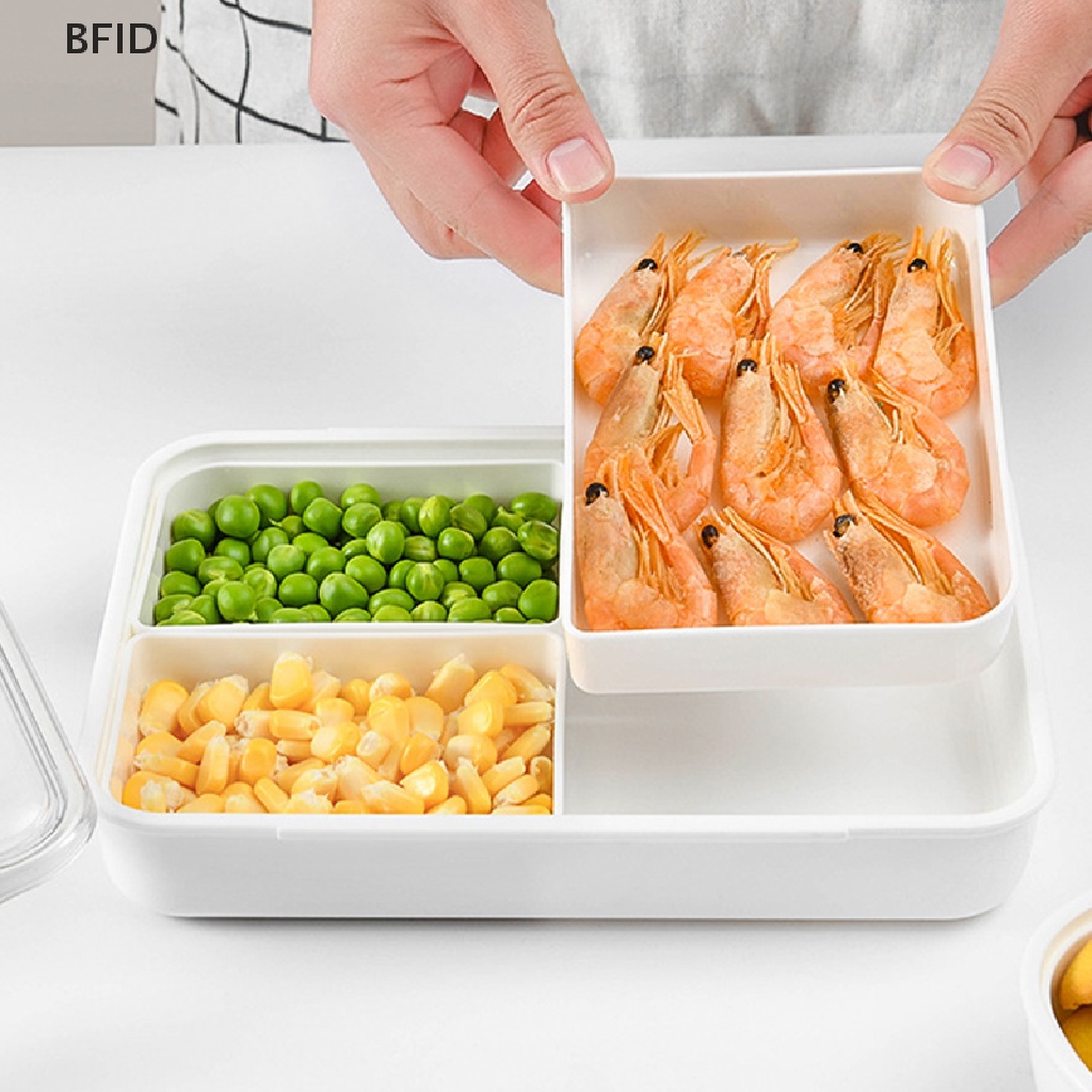 [BFID] Bento Lunch Box Sekat Bisa Dilepas Microwave Aman Kulkas Buah Tetap Segar Kotak Penyimpanan [ID]