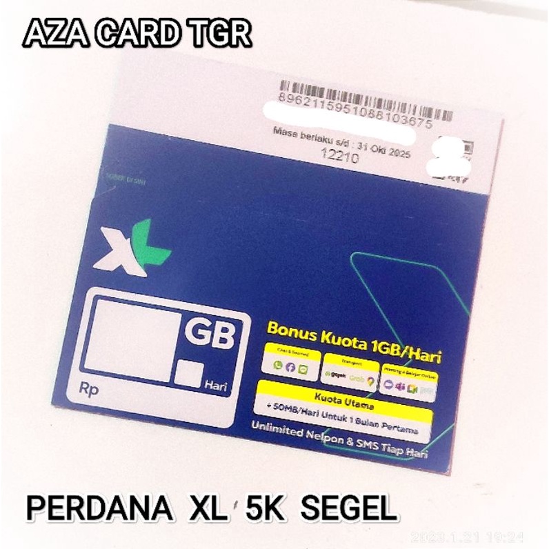 KARTU PERDANA XL SEGEL