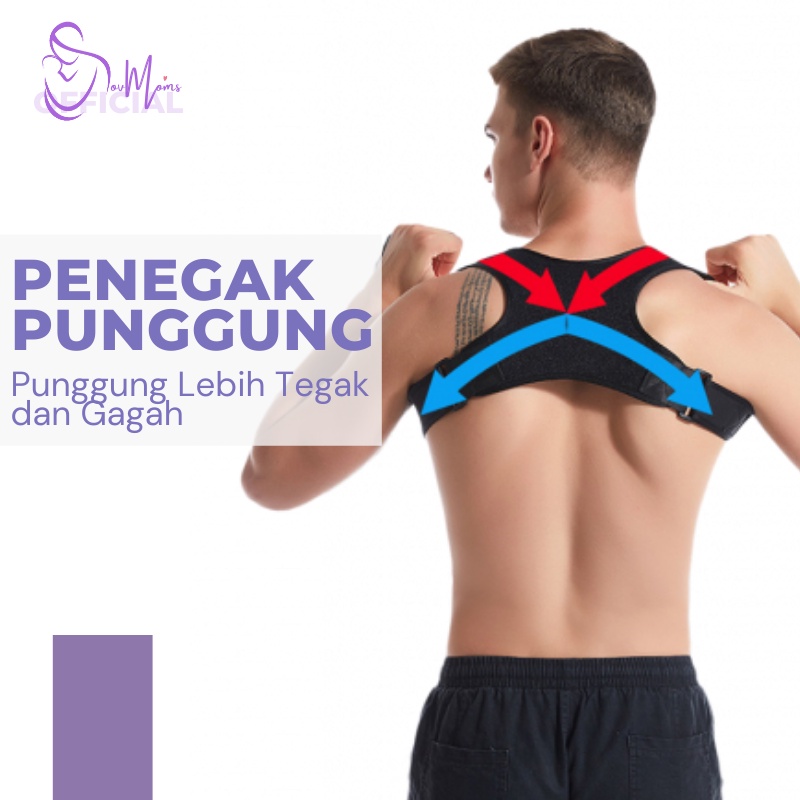 Korset Penegak Penyangga Punggung Back Posture Korektor Terapi Kesehatan Penarik Tegak Peyangga Penyanggah Untuk Punggung Pria Wanita Back Support Corrector Body Belt Anak Dewasa Anti Bungkuk Bongkok Premium Original Terbaru