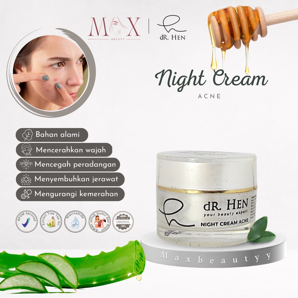 Dr Hen Clinic Skincare Acne Night Cream