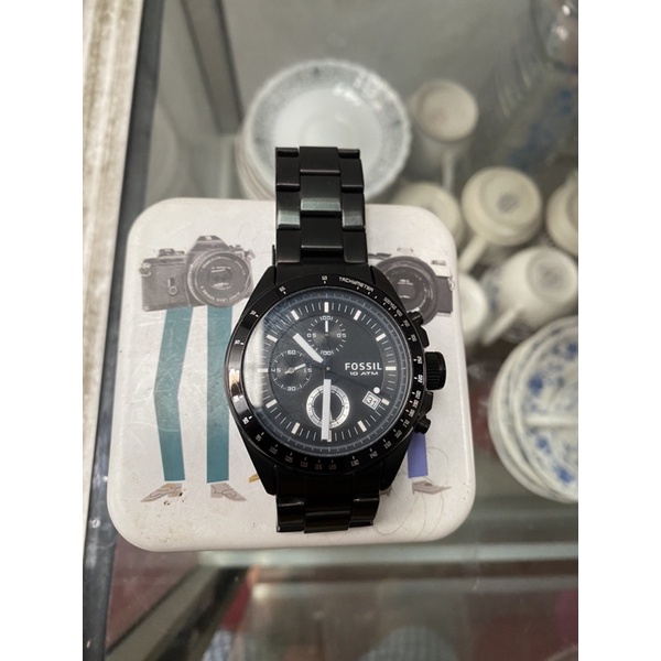 jam tangan fossil 10Atm black