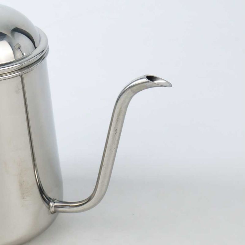 One Two Cups Coffee Maker Pot Drip Kettle Teko Kopi - HS4011 Silver 650ml