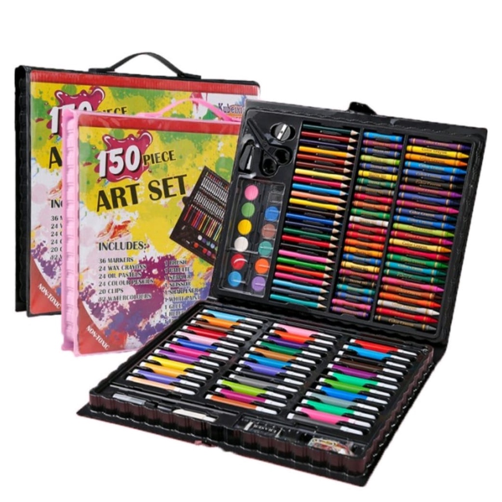 Crayon Magic Anak 208 set Crayon Set 208 Pcs Cat Minyak Pensil Warna Pastel untuk Anak Melukis Mengambar Super Mega Art Set 208 Pcs /alat gambar/alat lukis anak